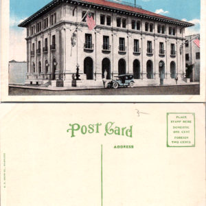 Miami Florida Post Office Old Car Kropp Vintage White Boarder Unposted Postcard - Image 1