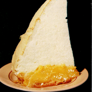 Boyaton Beach FL Lucille & Otley's Restaurant Lemon Meringue Pie Slice Postcard - Image 1