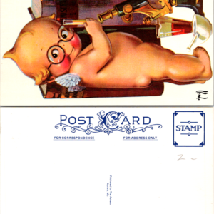 Cupie Cartoon Oneill Science The Ashers Unposted Vintage Postcard - Image 1