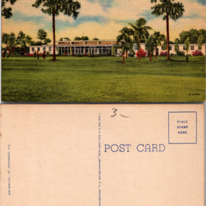 Vintage Postcard Clearwater Country Club Clearwater Florida FL Golf Course Lands - Image 1