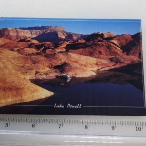 LAKE POWELL Arizona Utah Boarder 19 Cent Boat Stamp Vtg Postcard UNPosted - Image 1