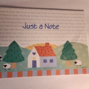 NOS Vtg JUST A NOTE Our House to Yours Postcard Unposted NEW - Image 1