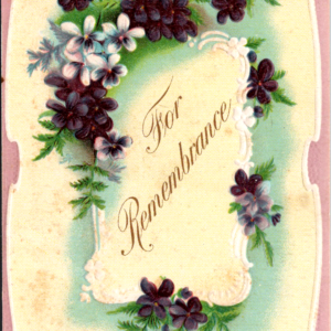 Remembrance BPC UNposted Embossed ANTIQUE Postcard - Image 1