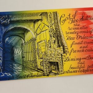 COURT of the TWO SISTERS New Orleans LA NOS Vintage Postcard Unposted NEW - Image 1