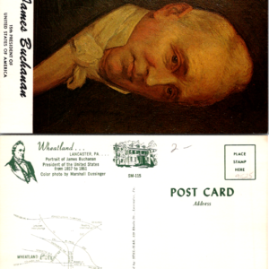 James Buchanan 15th President USA Unposted Postcard Wheatland Lancaster PA - Image 1