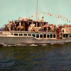 Shearwater Cruise Boat Long Beach California Postcard Ocean Unposted - Image 1