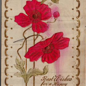 Birthday Greetings Wishes Austria UNposted Embossed ANTIQUE Postcard - Image 1