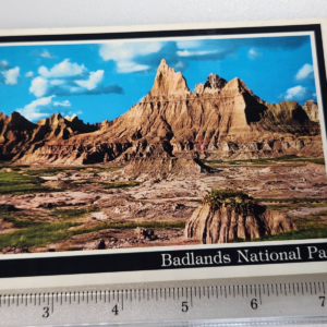 Badlands National Park Desert Mountain SD 19 Cent Stamp Vtg Postcard Posted 1992 - Image 1