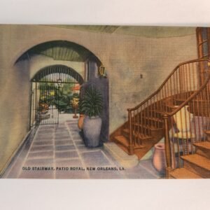 OLD STAIRWAY PATIO ROYAL New Orleans LA NOS Vtg Postcard Unposted NEW - Image 1