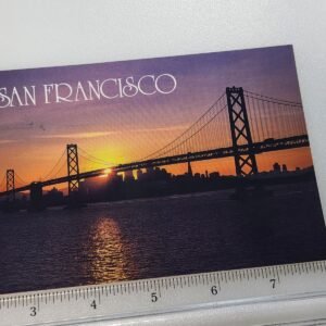San Francisco California Bridge Skyline 19 Cent Stamp Vtg Postcard Posted 1993 - Image 1