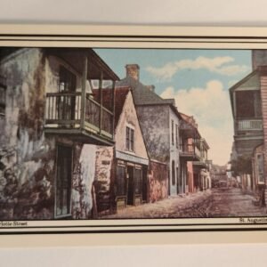NOS CHARLOTTE STREET St Augustine Florida Vtg Postcard Unposted NEW FL - Image 1