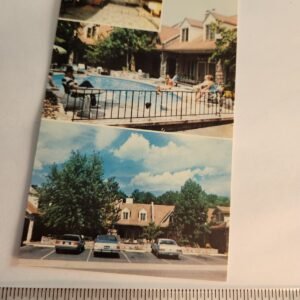Reagan Motel Gatlinburg Tennessee Vtg Postcard Unposted NEW TN Pool Swimming Car - Image 1