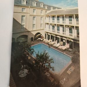 Swimming Pool Chateau Le Moyne Aerial Hotel New Orleans Vtg Postcard Unposted - Image 1