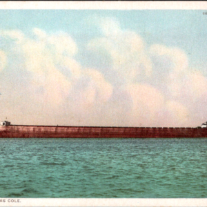 Ship Freighter SS Thomas Cole Ocean Postcard Unposted - Image 1