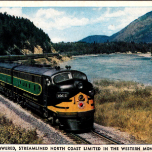 Train Postcard North Coast Limited Montana Unposted - Image 1