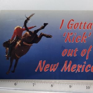 Kick Out of New Mexico 19 Cent Stamp Vtg Postcard UNPosted 1994 Horse Cowboy - Image 1