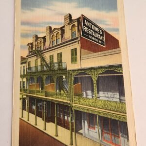 ANTIONE'S RESTAURANT French Restaurant Vintage Postcard Unposted USED Condition - Image 1