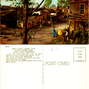 Knotts Beryy Farm Buena Park CA Ghost Town Vintage Old Postcard Unposted - Image 1