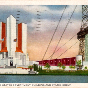 1934 Century Progress International Exposition Chicago Postcard posted Stamp - Image 1