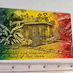 Court of the Two Sisters NOS Vtg Postcard Unposted NEW Gazebo Plants Tables - Image 1