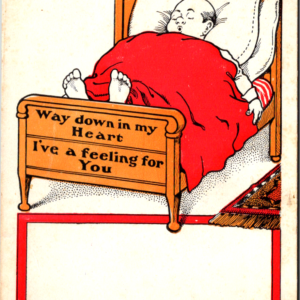 1905 Heart Feeling Westchester portland CT Stamp 1 cent Postcard Posted - Image 1