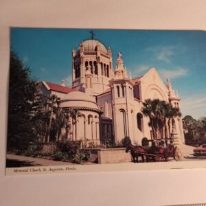 NOS MEMORIAL CHURCH ST AUGUSTINE FLORIDA Vtg Postcard Unposted NEW Horse Buggy - Image 1
