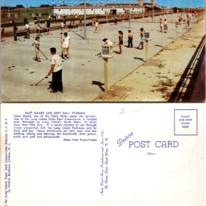 East Games Soft ball Stadium Jones Beach Unposted NY Vintage Postcard - Image 1