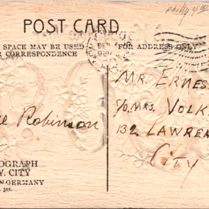1909 ROTOGRAPH NY CITY New Year Posted Franklin ONE Cent Stamp ANTIQUE Postcard - Image 1
