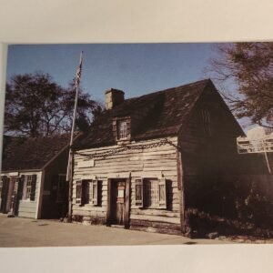NOS OLDEST WOODEN SCHOOL HOUSE St Augustine Vtg Postcard Unposted NEW Building - Image 1