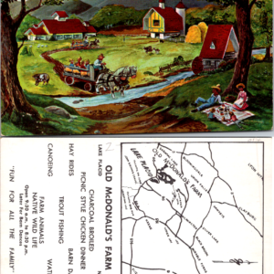 OLD MCDONALD'S FARM Lake Placid NY Unposted Vintage Old Postcard - Image 1