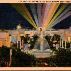 Esplanada Postcard Pan-American Dallas 1937 - Image 1