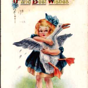 1918 WHITNEY WORCESTER EASTER GREETINGS Posted TWO Cent Stamp ANTIQUE Postcard - Image 1