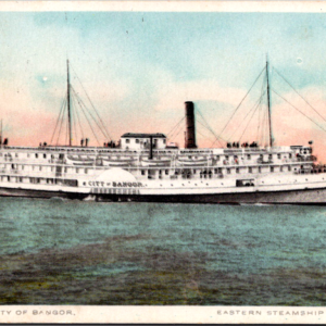 1924 Posted Postcard Ship Steamer City Bangor Eastern Steamship Corporation - Image 1