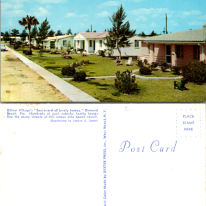 Ellinor Village Ormond Beach Florida Residential Street Dexter Vintage Postcard - Image 1