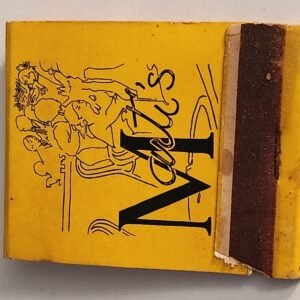 Marti's New Orleans LA Vtg Book Collectible Matches Lounge Bar Matchbook - Image 1