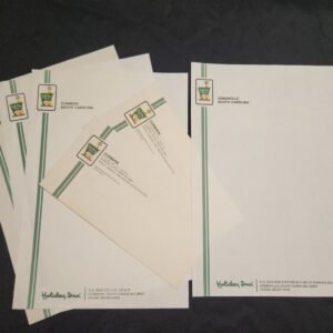 Holiday Inn Clemson Greenville SC Hotel Stationery Envelopes w Branded Folder - Image 1