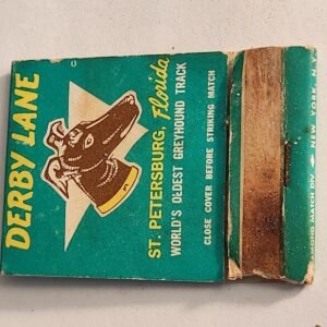 Derby Lane Oldest Grayhound Racing Track Vtg Book Collectible Matches Matchbook - Image 1