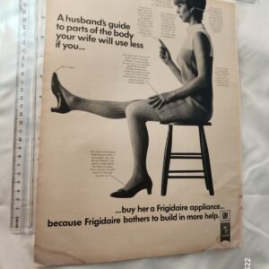 1960s HUMOR FRIGIDAIRE GM 13.75" x 10.25" Vintage Original Print Advertising - Image 1