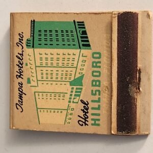 Hotel Hillsboro Florida Men's Tampa Home Vtg Book Collectible Matches Matchbook - Image 1