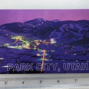 Park City Utah UT 23 Cent Stamp Vtg Postcard Posted 2004 Aerial View Mountains - Image 1