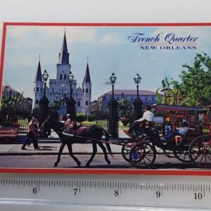 New Orleans French Quarter Horse Buggy 23 Cent Stamp Vtg Postcard Posted 2003 - Image 1
