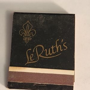 LeRuth's Restaurant Francais de la Rive Gauche Vtg Collectible Matches Matchbook - Image 1