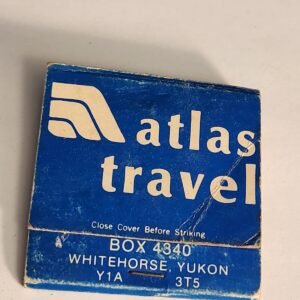 ATLAS TRAVEL TOURS WHITEHORSE YUKON Vtg Book Collectible Matches Matchbook - Image 1