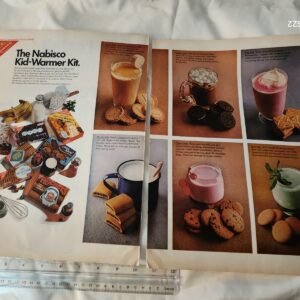 Nabisco Kid Warmer TWO PAGE AD 20.5" x 13.75" Vintage Original Print Advertising - Image 1