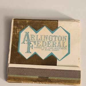 FULL UNSTRUCK Arlington Federal Bank Duval Vtg Match Book Collectible Matchbook - Image 1