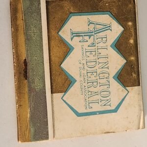 Arlington Federal Savings & Loan Duval Vtg Book Collectible Matches Matchbook - Image 1