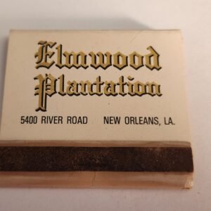 Collectible Matches ELMWOOD PLANTATION New Orleans Louisiana Vtg Book Matchbook - Image 1