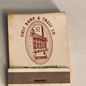 Vtg Book Collectible Matches Matchbook Forsyth JACKSONVILLE First Bank Trust Co - Image 1