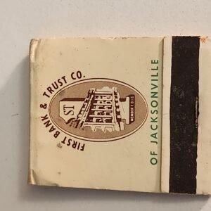 Collectible JACKSONVILLE First Bank Trust Co Vtg Book Matches Matchbook Forsyth - Image 1