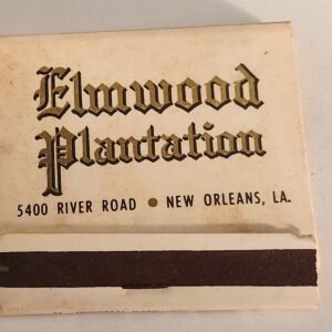 FULL ELMWOOD PLANTATION New Orleans Louisiana Vtg Collectible LA Matches - Image 1